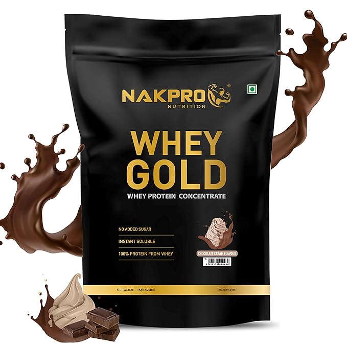 Nakpro Gold Whey Protein | Concentrate and Isolate | 25.5g Protein | Trustified Certified