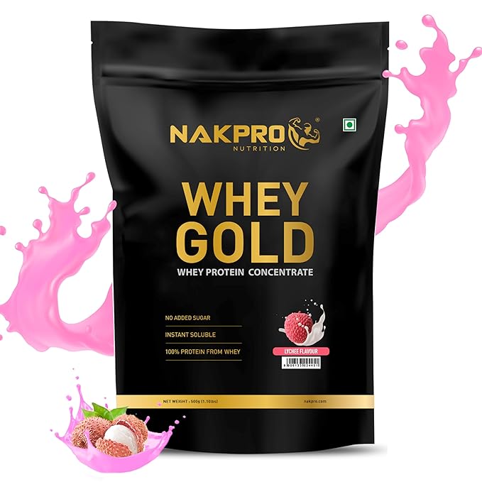 Nakpro Gold Whey Protein | Concentrate and Isolate | Trustified Certified | Muscle Recovery