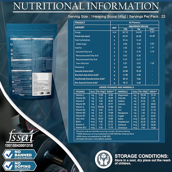 Nakpro Impact Whey Protein | 24g Protein | Isolate and Concentrate | Digestive Enzymes | Vitamins and Minerals