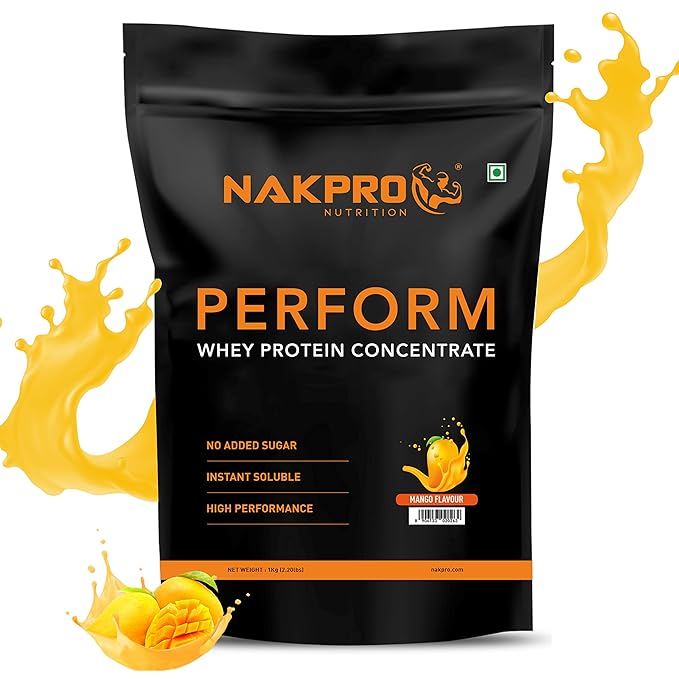 Nakpro Perform Whey Protein Concentrate | Muscle Recovery | Mango