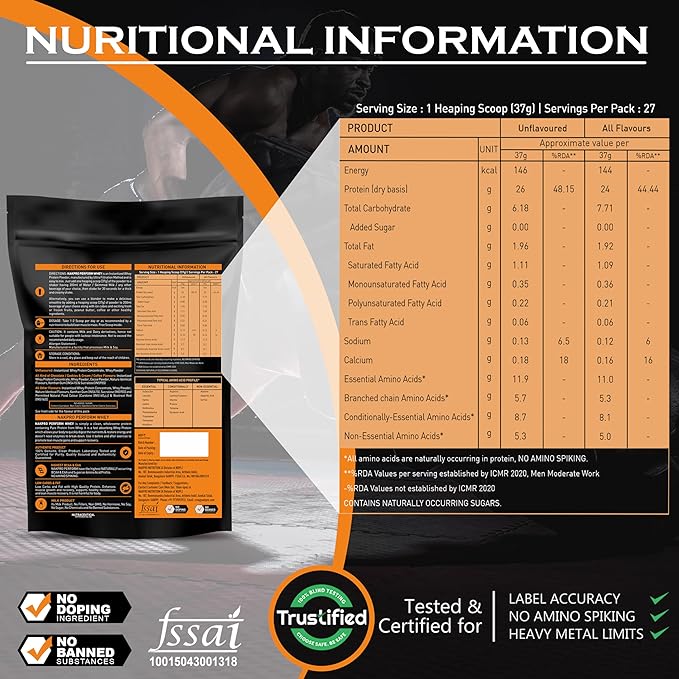 Nakpro Perform Whey Protein Concentrate | Muscle Recovery | Mango
