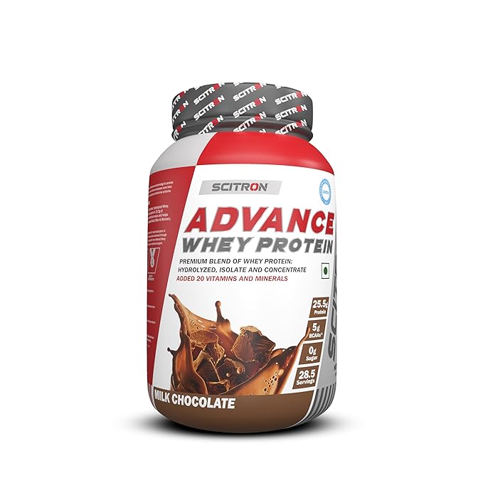 Scitron Advance Whey Protein | Vitamins | Informed Choice Certified | Chocolate