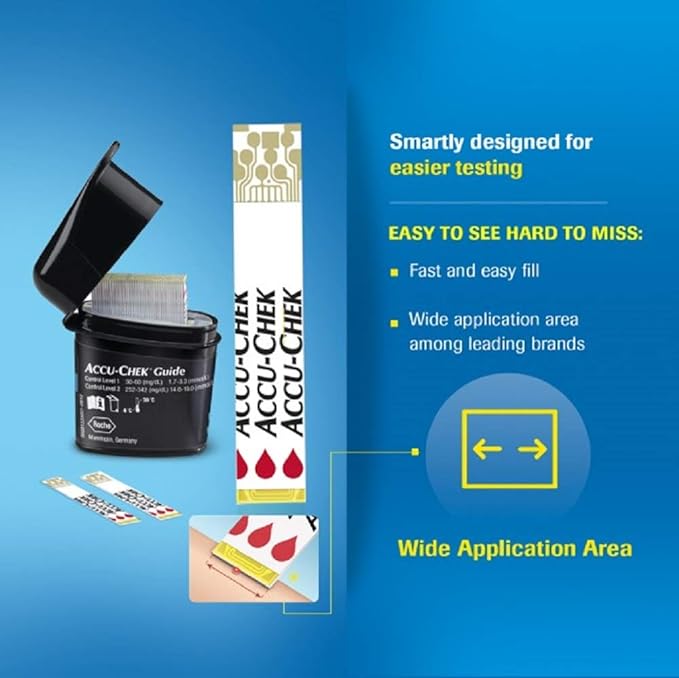 Accu-Chek Guide Test Strips | 50 Strips | Blood Glucose Monitoring
