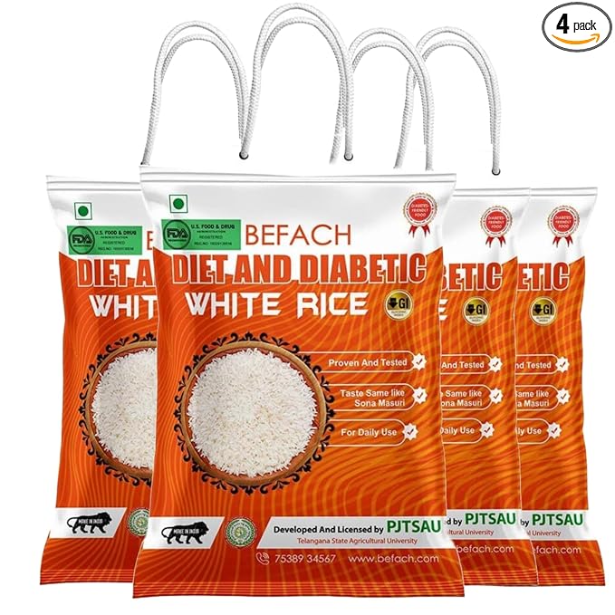 Befach 4X Diabetic Friendly Low GI Rice | Pesticide Certified | Blood Sugar Management