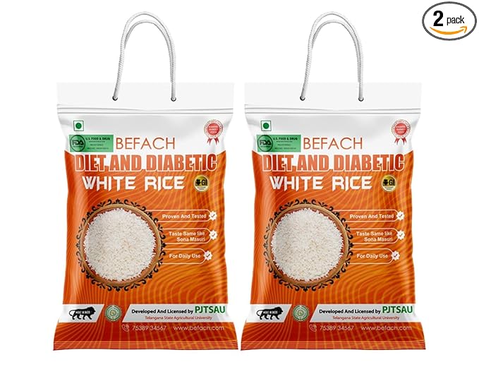 DCal Befach Diet And Diabetic White Rice, Low Sugar (Pack of 2)