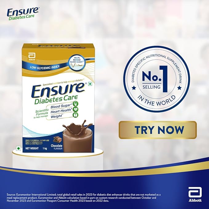 Ensure Diabetes Care Nutrition to Help Control Blood Sugar Levels (Chocolate Flavourr)