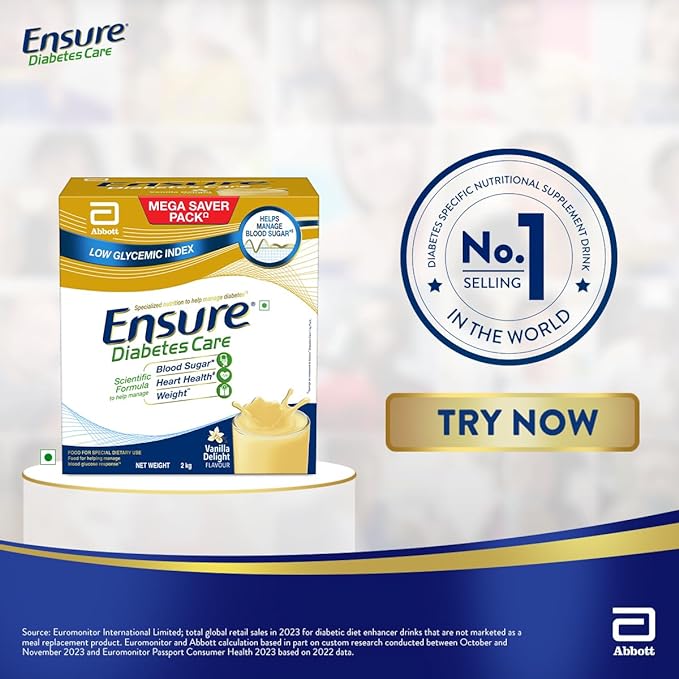 Ensure Diabetes Care Nutrition to Help Control Blood Sugar Levels (Vanilla Flavour)