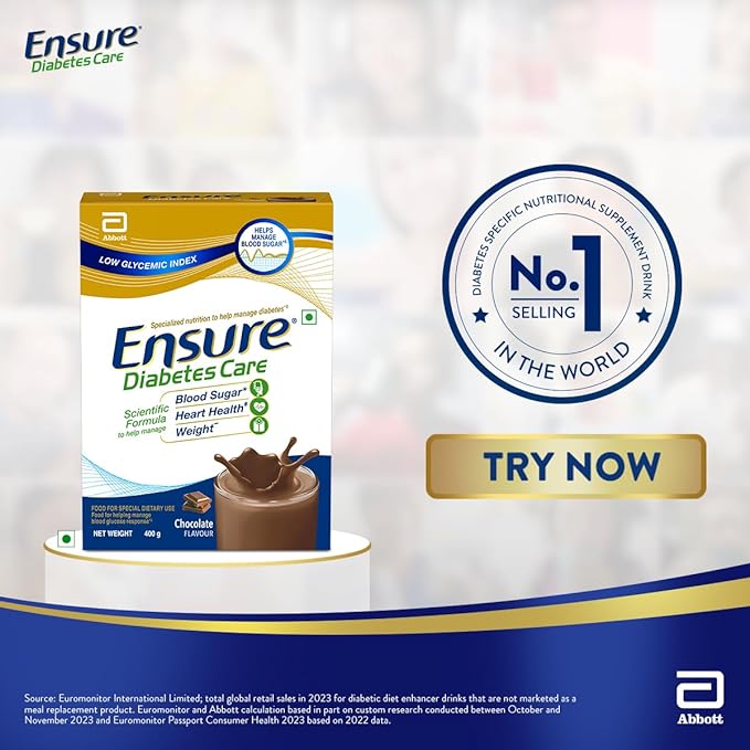 Ensure Diabetes Care Nutrition to Help Control Blood Sugar Levels (Chocolate Flavour)