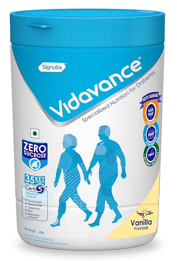 Vidavance Advanced Nutrition for Diabetes and Pre-Diabetes| Vanilla
