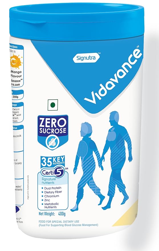 Vidavance Advanced Nutrition for Diabetes and Pre-Diabetes| Vanilla