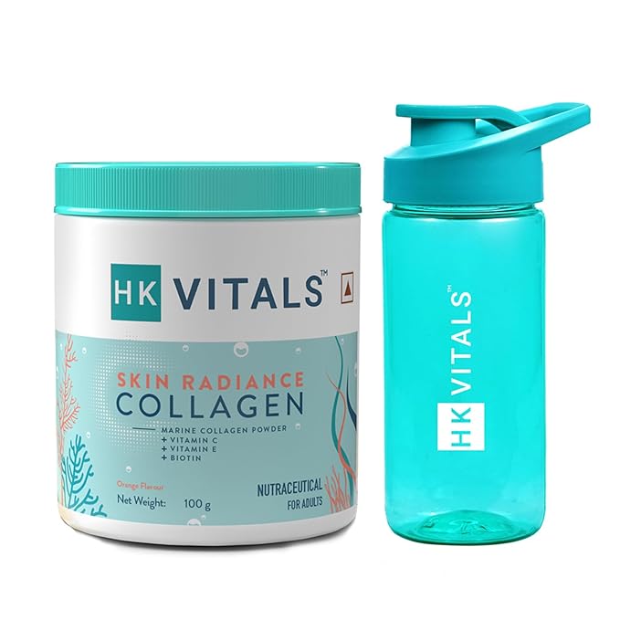 HealthKart HK Vitals Skin Radiance Marine Collagen Powder | Orange