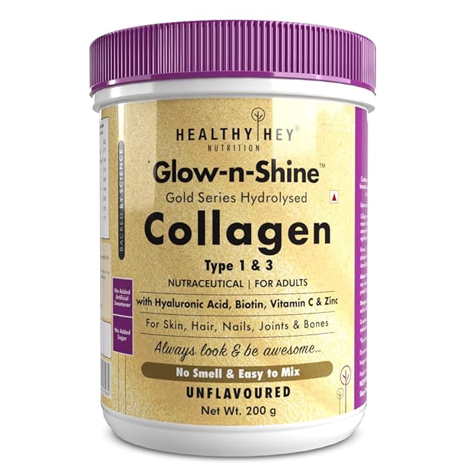 HealthyHey Nutrition Skin Glow n Shine Collagen Power Unflavoured