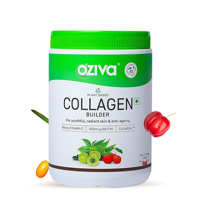 OZiva Vegan Collagen (Berry Orange) With Biotin & Vitamin C