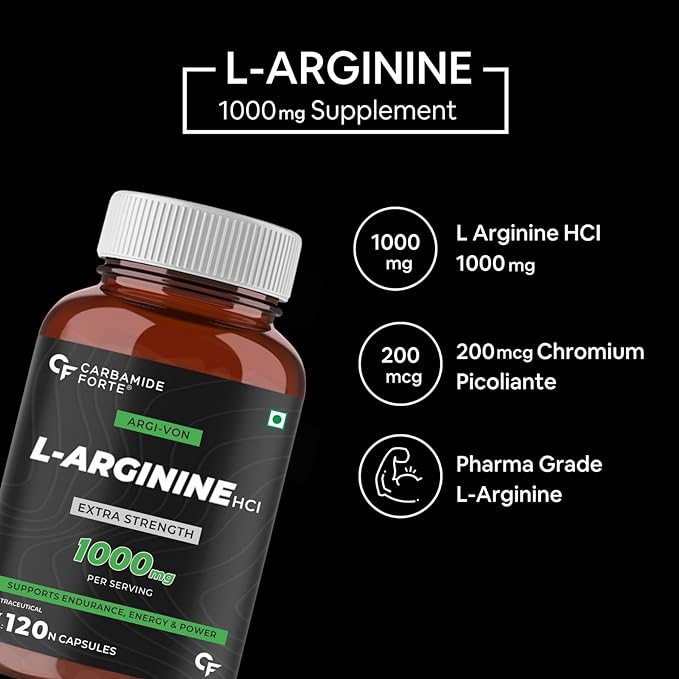 Carbamide Forte L Arginine 1000mg | Capsules | Muscle Building and Endurance