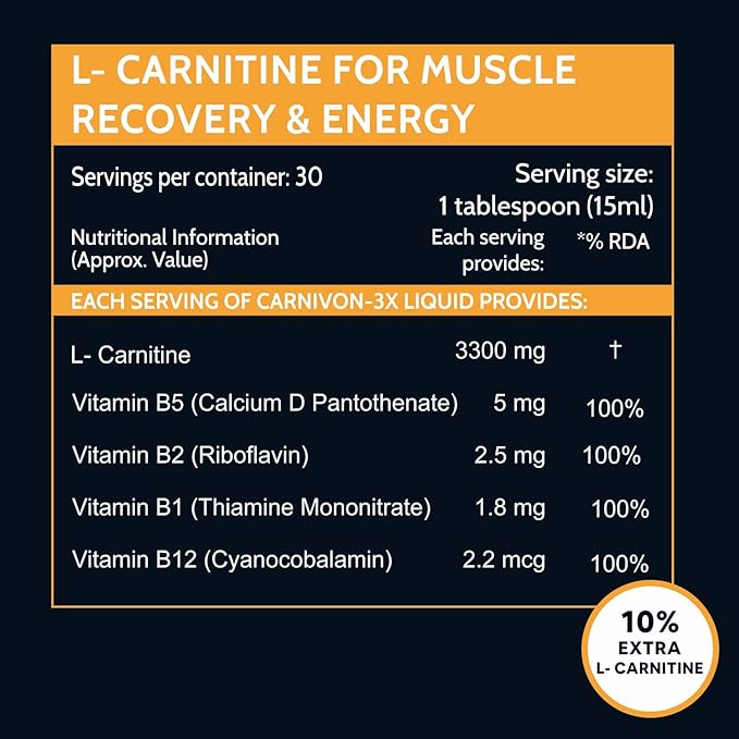 Carbamide Forte L Carnitine Liquid 3300mg | L Tartrate | Fat Loss | Vitamins | Green Apple