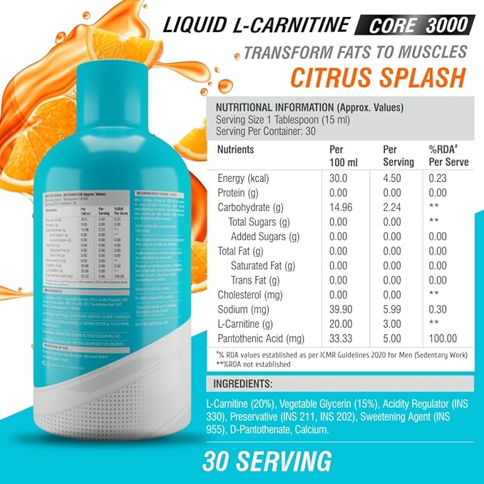 HF Series Liquid l carnitine 3000mg (Citrus Splash)
