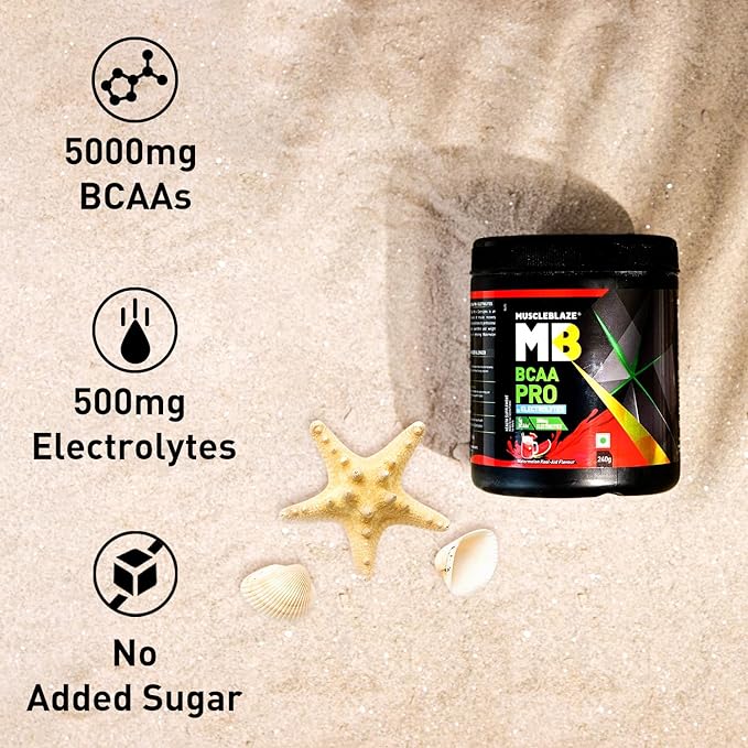 Muscleblaze BCAA Pro with 5 g Vegan BCAAs & 500 mg Electrolytes Watermelon Kool-Aid