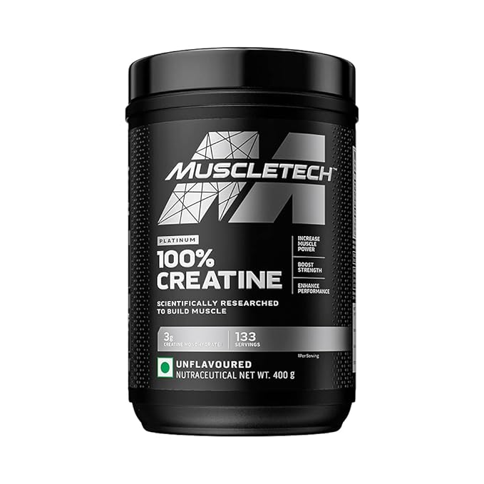 MuscleTech Platinum 100% Creatine | 5g per Scoop | Micronised | Muscle Strength