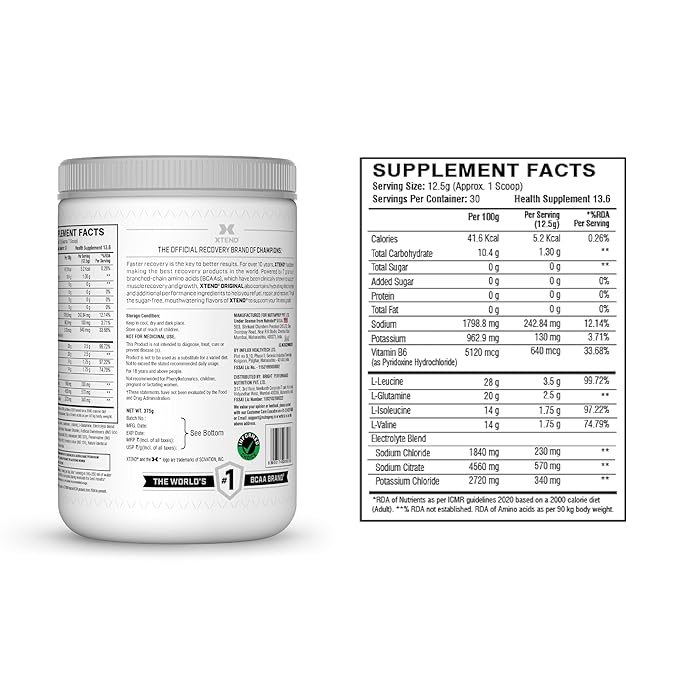 Scivation Xtend BCAA | 7g BCAA | Intra-Workout | Muscle Recovery | Watermelon Explosion