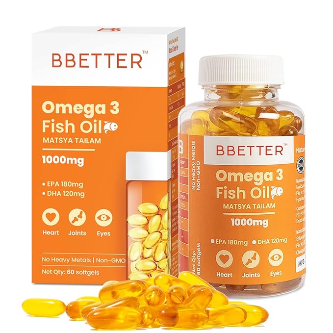 BBETTER Omega-3 Fish Oi| Heart | Brain & Joint Support