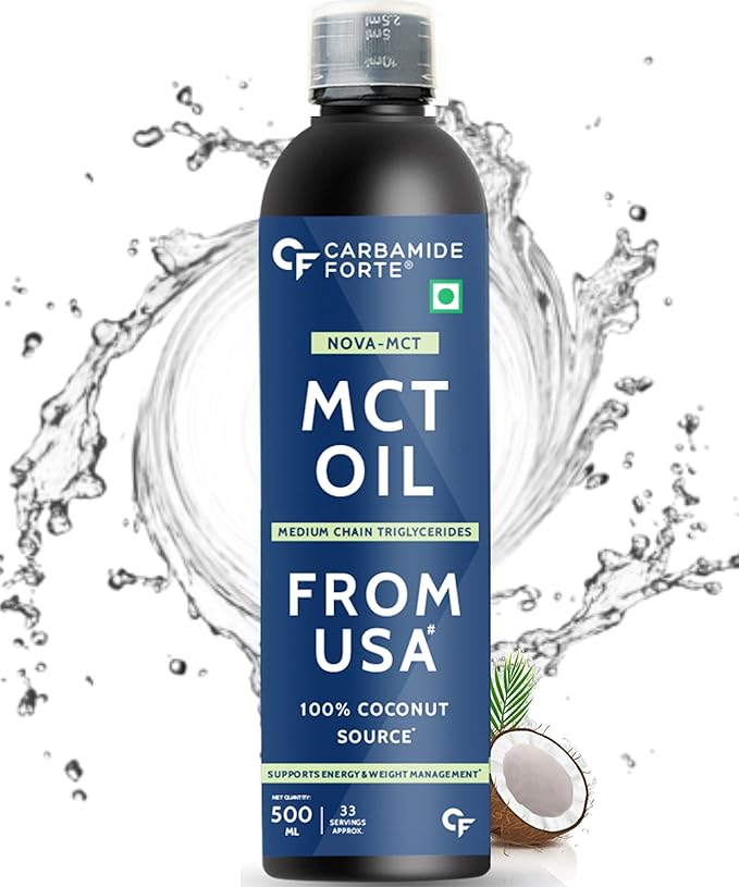 Carbamide Forte Pure MCT Oil C8 | USA Coconut Source | Keto & Paleo Friendly