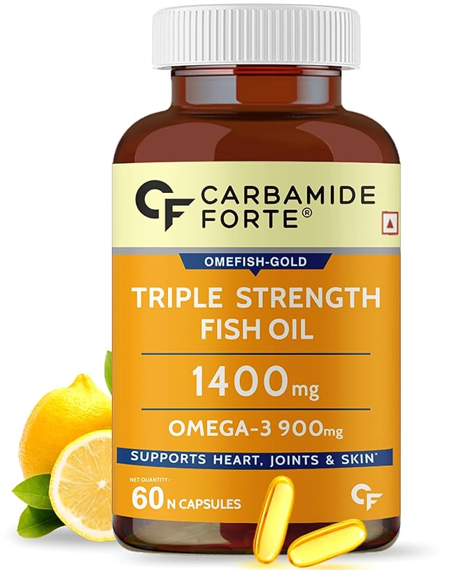 Carbamide Forte Triple Strength Fish Oil 1400mg | Omega 3 900mg | Heart and Joint Health