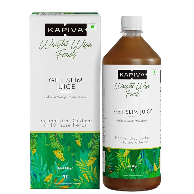 Kapiva Get Slim Juice - Healthy Weight Management Through 12 Ayurvedic Herbs Aids Metabolism and Digestion