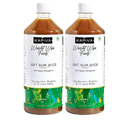 Kapiva Get Slim Juice, Healthy Weight Management Through 12 Ayurvedic Herbs, Pack of 2