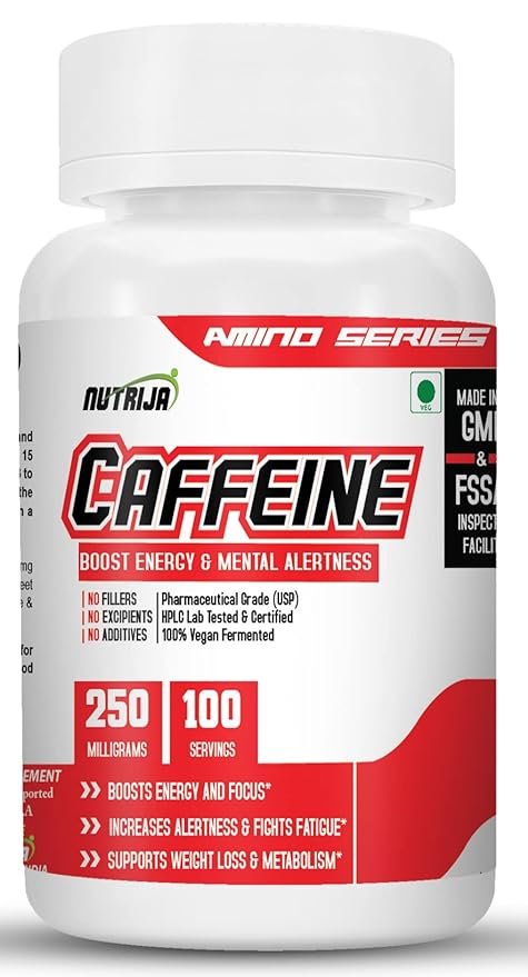 NutriJa Caffeine Powder Pre Workout Supplement