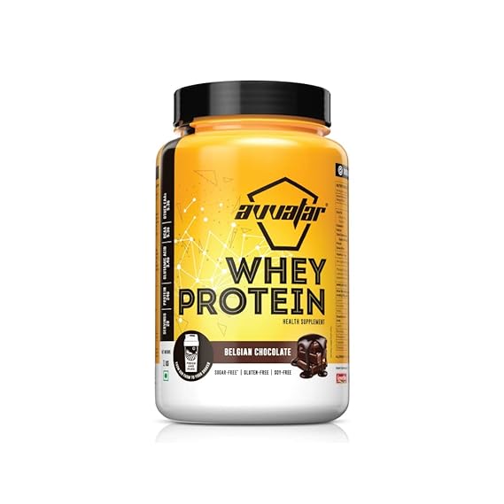 Avvatar Whey Protein | Isolate and Concentrate Blend | 27g Protein | Fresh Cow Milk | Lean Muscle | Belgian Chocolate