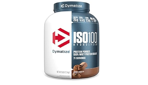 Dymatize Nutrition ISO 100 Whey Protein Isolate Powder | Gourmet Chocolate