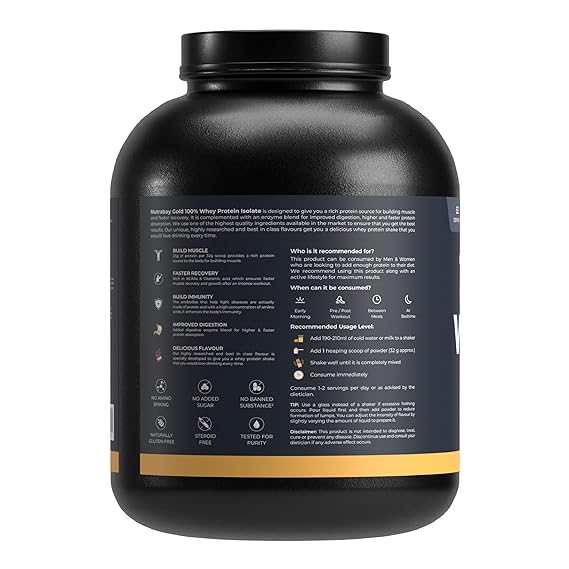 Nutrabay Gold 100% Concentrate | Whey Protein | Rich Chocolate Cream