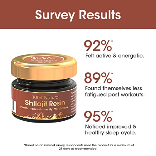 TAC - The Ayurveda Co. Natural Himalayan Shilajit Resin For Improving Immunity | Metabolism | and Stamina
