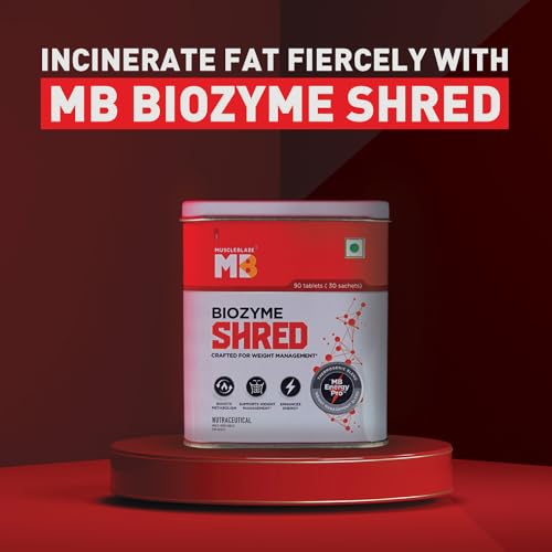 MuscleBlaze Biozyme Shred | with Thermogenic | Metabolism | Weight Management
