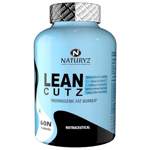 Naturyz LEAN CUTZ Thermogenic Fat Burner with Acetyl L Carnitine, Green tea Extract, Garcinia Cambogia, Green Coffee Bean Extract