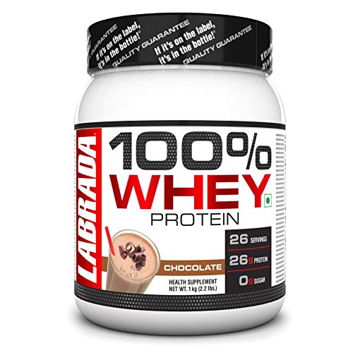 Labrada 100% Whey Protein Concentrate, Post Workout, 26g Protein, 0g Sugar, Mocha