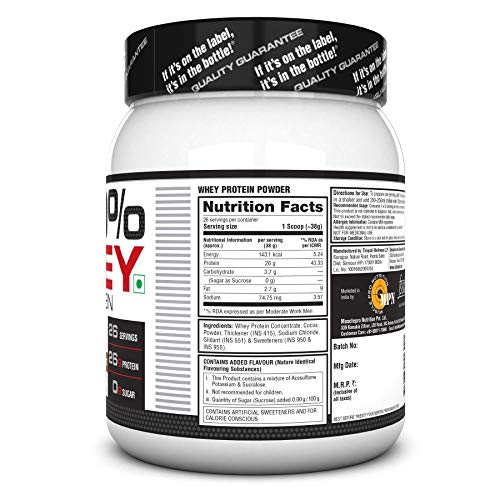 Labrada 100% Whey Protein Concentrate, Post Workout, 26g Protein, 0g Sugar, Mocha