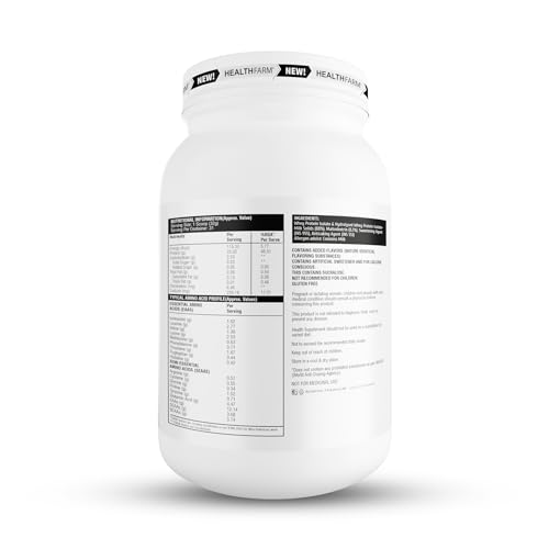 Healthfarm Muscle Whey Isolate Protein Powder, 100% Pure Isolate, Cookies and Cream