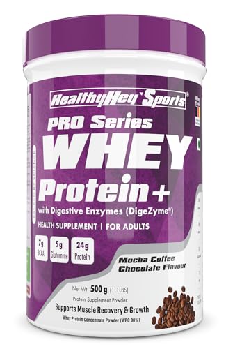 HealthyHey Nutrition Whey Protein Concentrate, Mocha coffee Flavour