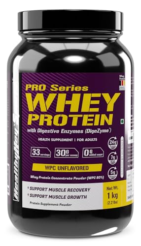 HealthyHey Nutrition Sports Whey Protein Concentrate, Unflavoured