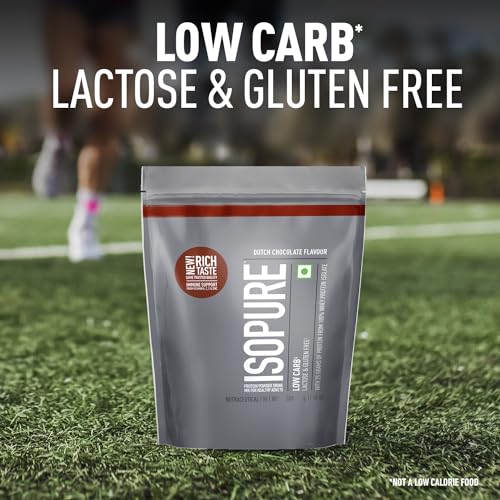 Isopure Low Carb Whey Protein Isolate Powder, 25g Protein, Dutch Chocolate
