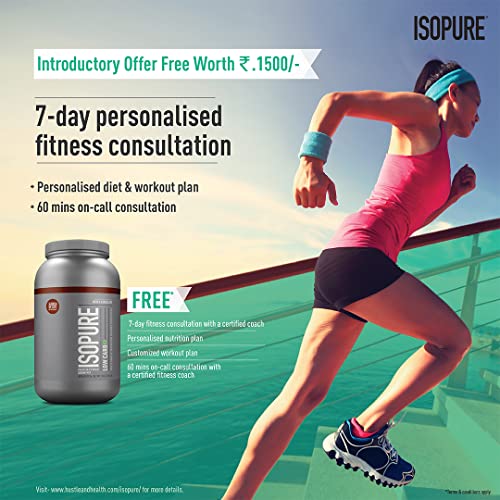 Isopure 25g Protein from 100% Whey Protein Isolate, Low Carbs, Lactose-Free, Gluten-Free, Creamy Vanilla