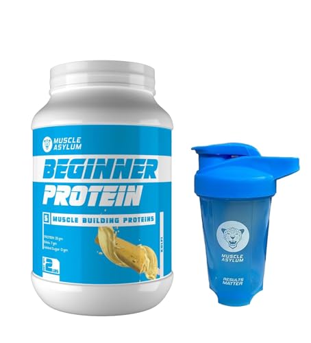 Muscle Asylum Beginner Protein Blend 15g Protein, 7g EAA, No Added Sugar 22 Servings, Kulfi