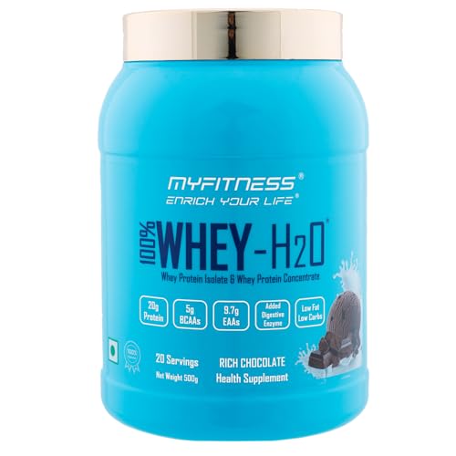 Myfitness WHEY-H2O 20 Servings, Whey Protein Powder - Cafe Mocha