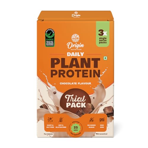 Origin Plant Protein Trial Pack | 25g Protein Per Sachet | Vegan | No Added Sugar | Chocolate