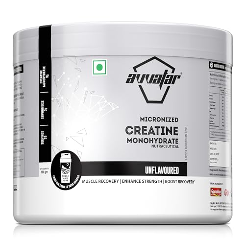 Avvatar Micronised Creatine Monohydrate | 3g per Scoop | Strength & Recovery | Unflavoured