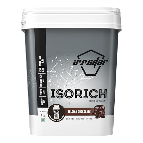 Avvatar Isorich Protein | 100% Whey Isolate | 28.5g Protein | Fresh Cow Milk | Lean Muscle | Belgian Chocolate