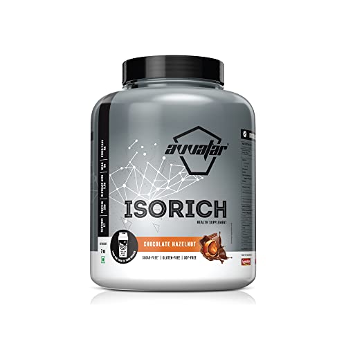 Avvatar Isorich Protein | 100% Whey Isolate | 28.5g Protein | Fresh Cow Milk | Lean Muscle | Chocolate Hazelnut