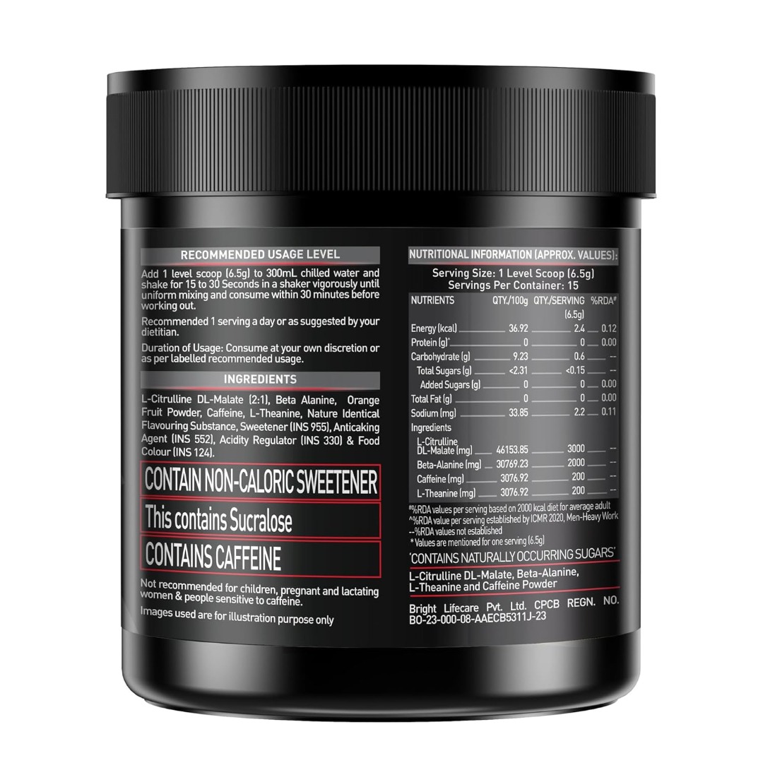 MuscleBlaze Pre Workout 200 Xtreme | Fruit Punch