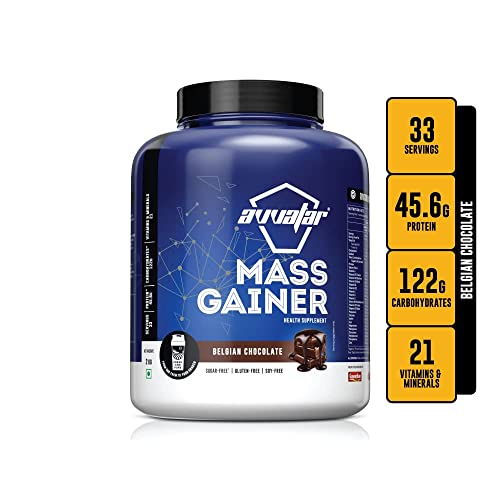 Avvatar Mass Gainer | Isolate and Concentrate Blend | Muscle Gain | Belgian Chocolate